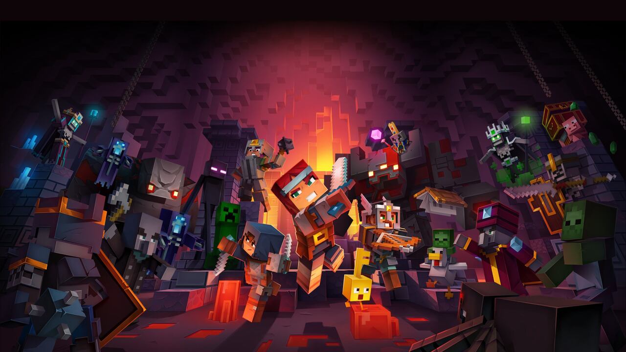 Minecraft Dungeons es un juego RPG inspirado en títulos como Diablo, pero ambientado en el universo de Minecraft