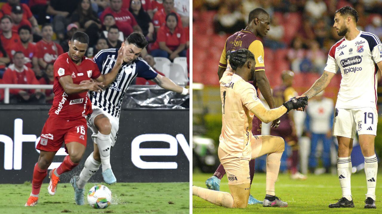 Imágenes del América vs. Junior y Tolima vs. DIM.