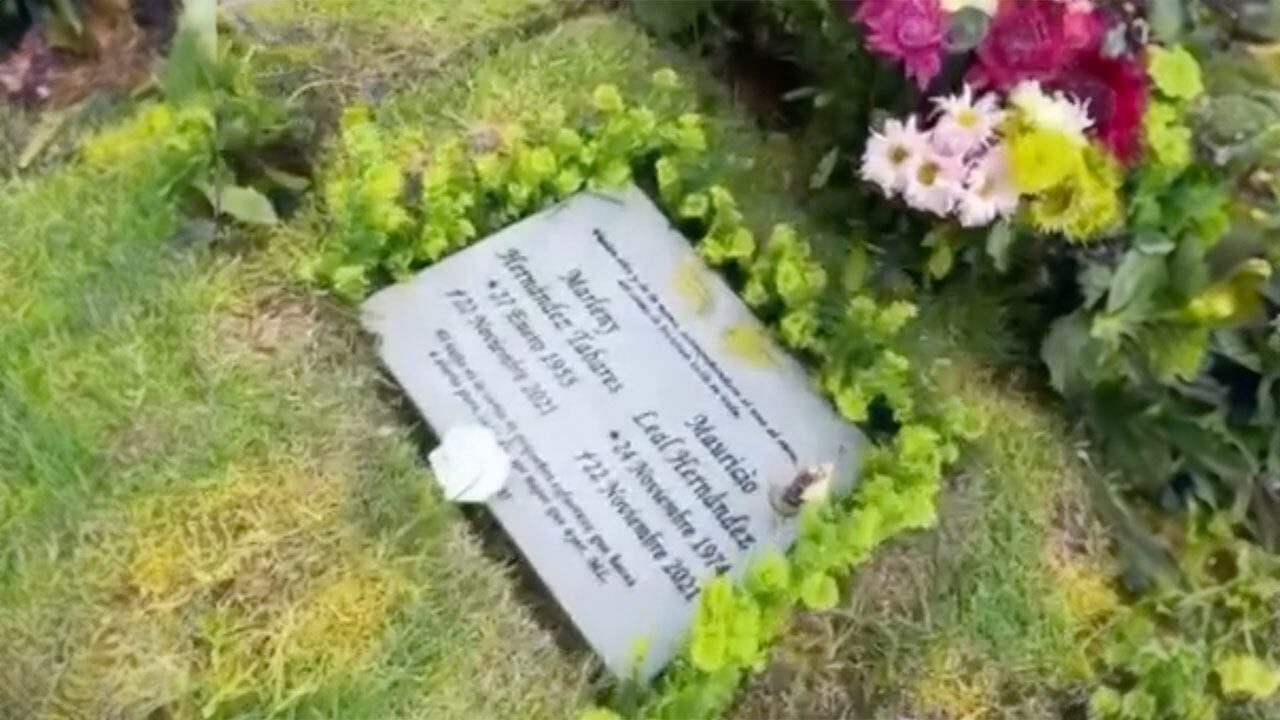 Mauricio y su madre están enterrados en el mismo punto del Cementerio Jardines de Paz.