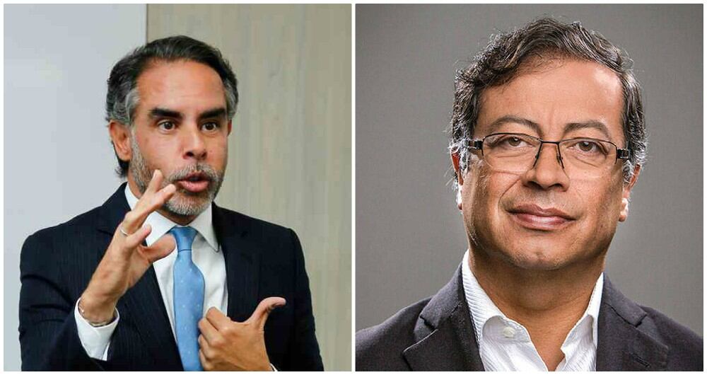 Armando Benedetti y Gustavo Petro