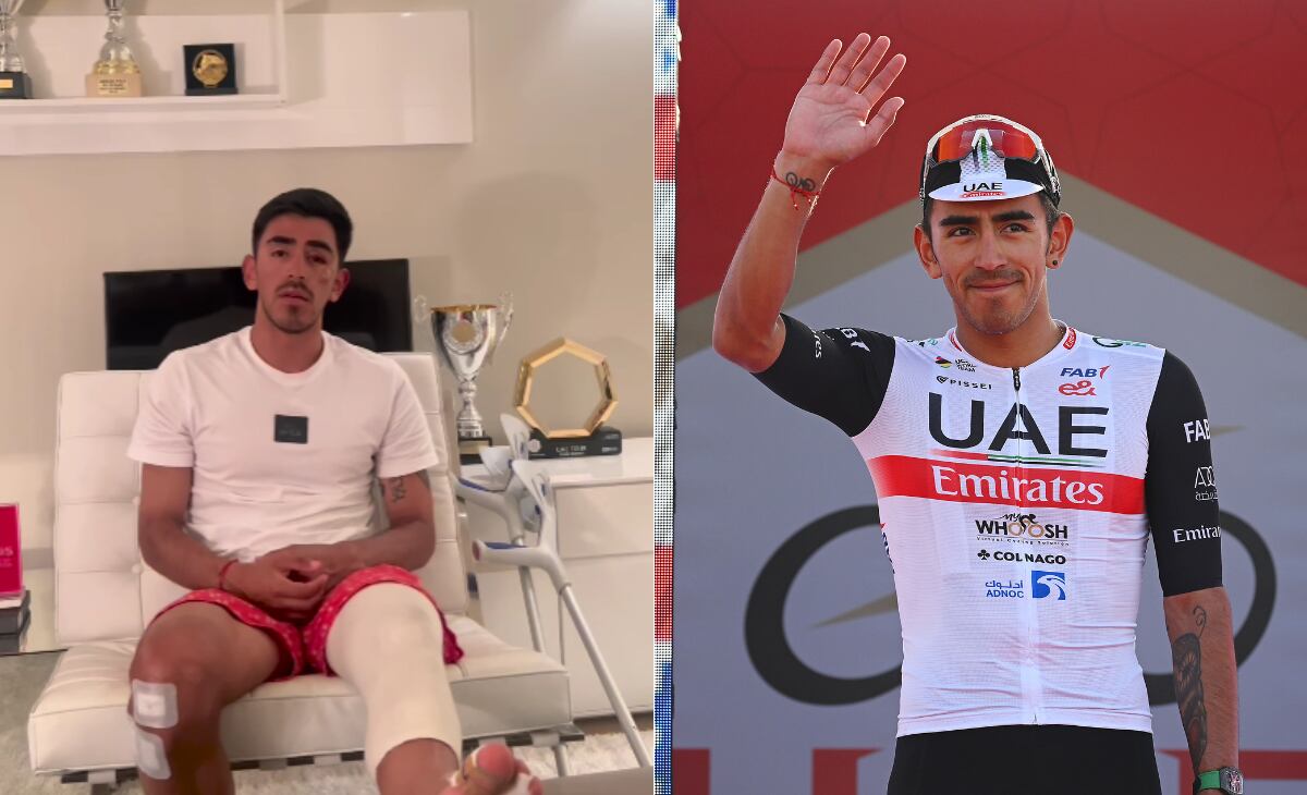 El colombiano reapareció en sus redes sociales tras el fuerte accidente.