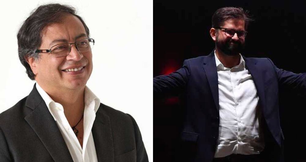 Gustavo Petro y Gabriel Boric
