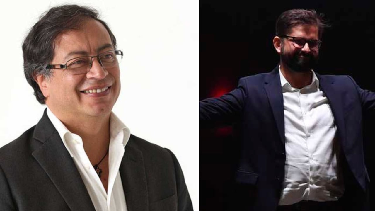 Gustavo Petro y Gabriel Boric