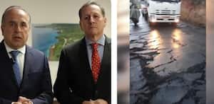 Ministro de Transporte, Guillermo Reyes, y director del Instituto Nacional de Vías (Invías), Juan Alfonso Latorre Uriza.