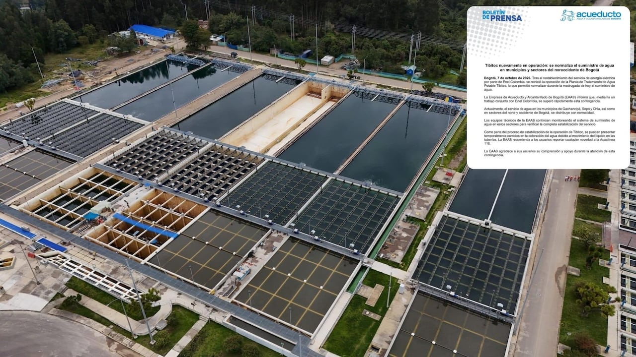 Planta de Tratamiento de Agua Potable Tibitoc y comunicado de prensa