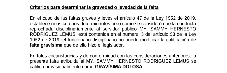Procuraduría formuló cargos contra ex edecán del presidente Gustavo Petro.