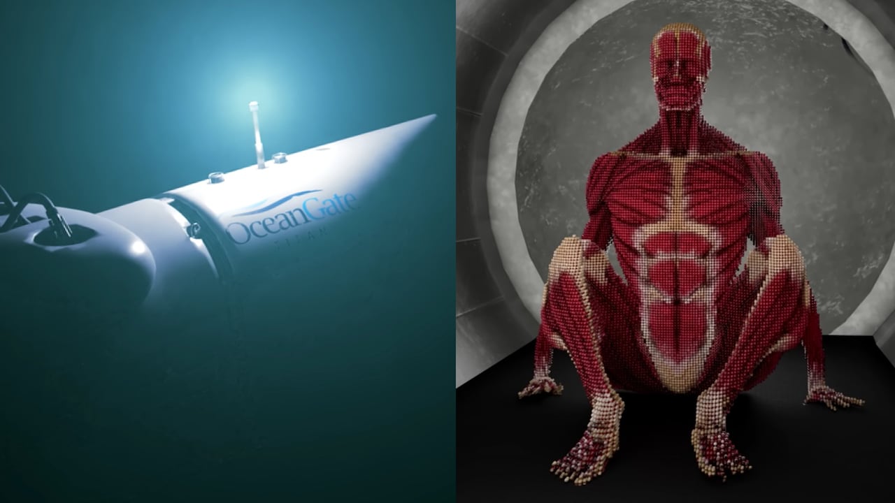 La simulación muestra cómo fue la implosión y el efecto sobre la nave y los cuerpos.