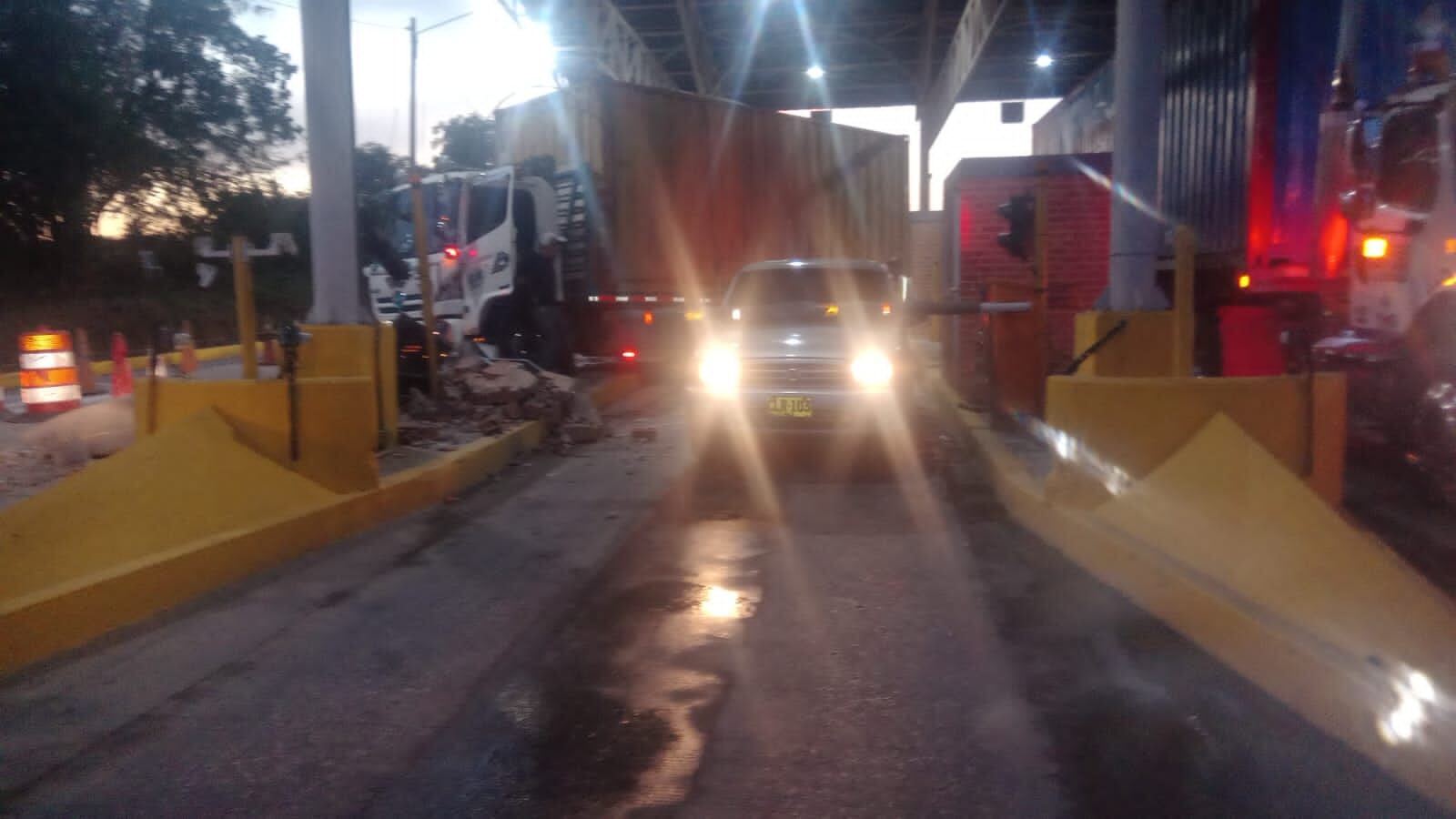 Accidente en peaje de Cartagena