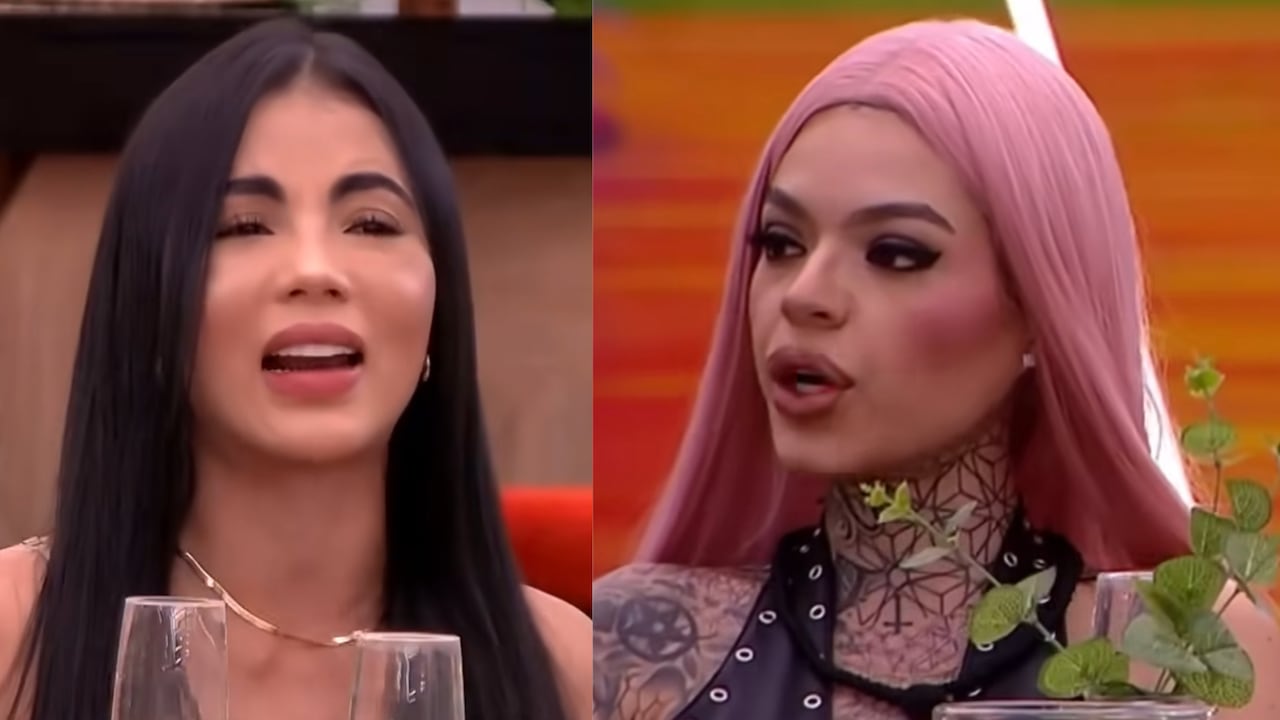 Pelea de Melissa Gate y Karina García en 'La casa de los famosos'.