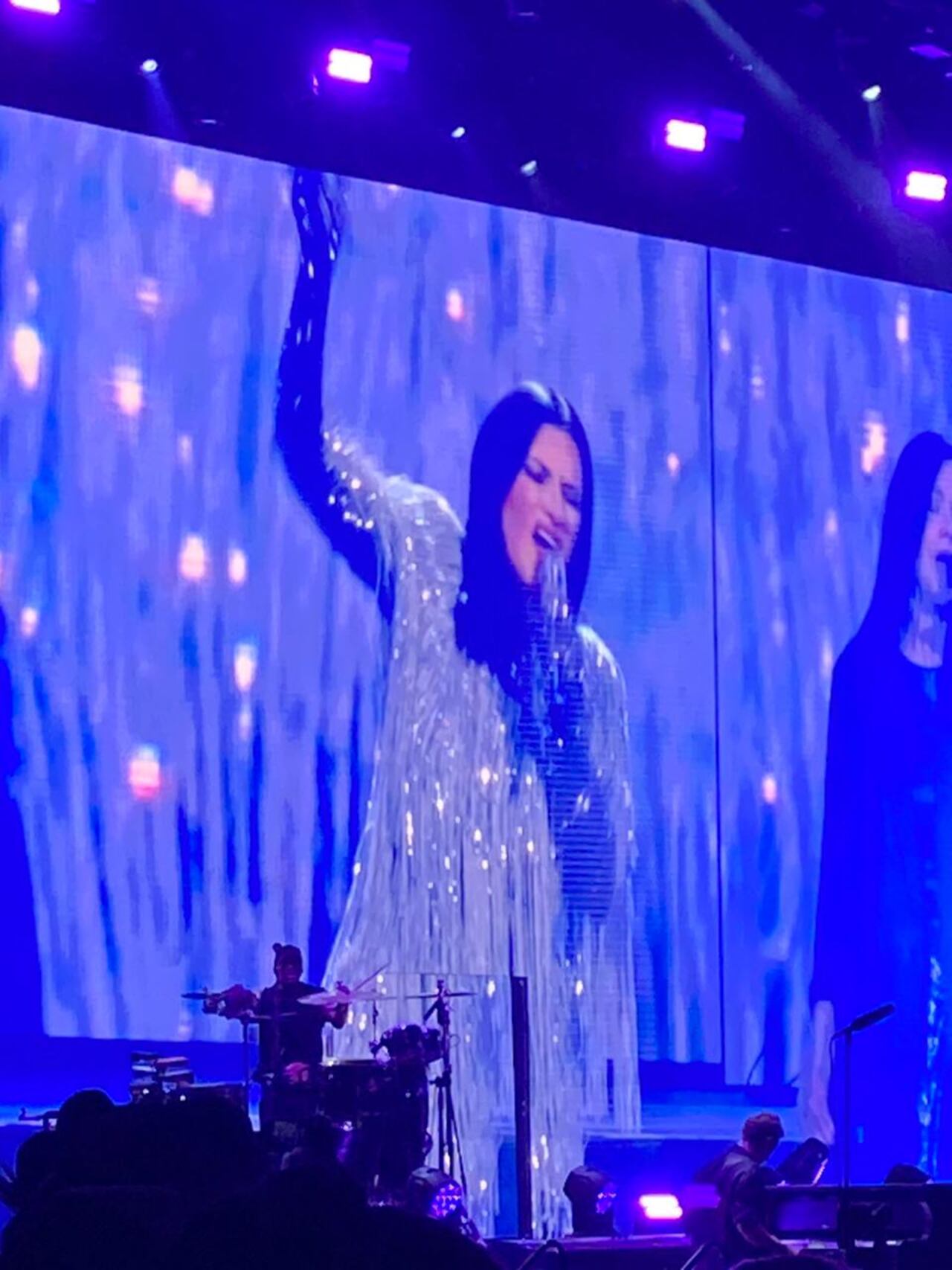 Laura Pausini en concierto en Bogotá