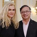 Marian Schuegraf, embajadora de Alemania en Colombia, y el presidente Gustavo Petro