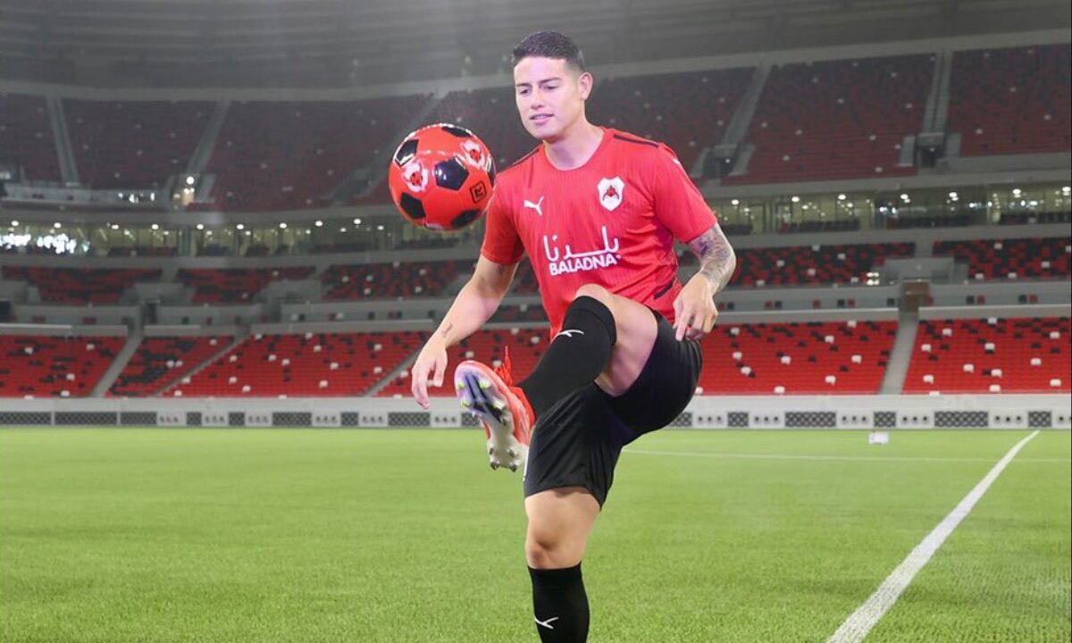 James Rodríguez, nuevo jugador del Al-Rayyan. Foto: Al-Rayyan oficial
