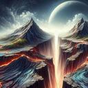 Ilustración representa el choque de las placas tectónicas hace millones de siglos.