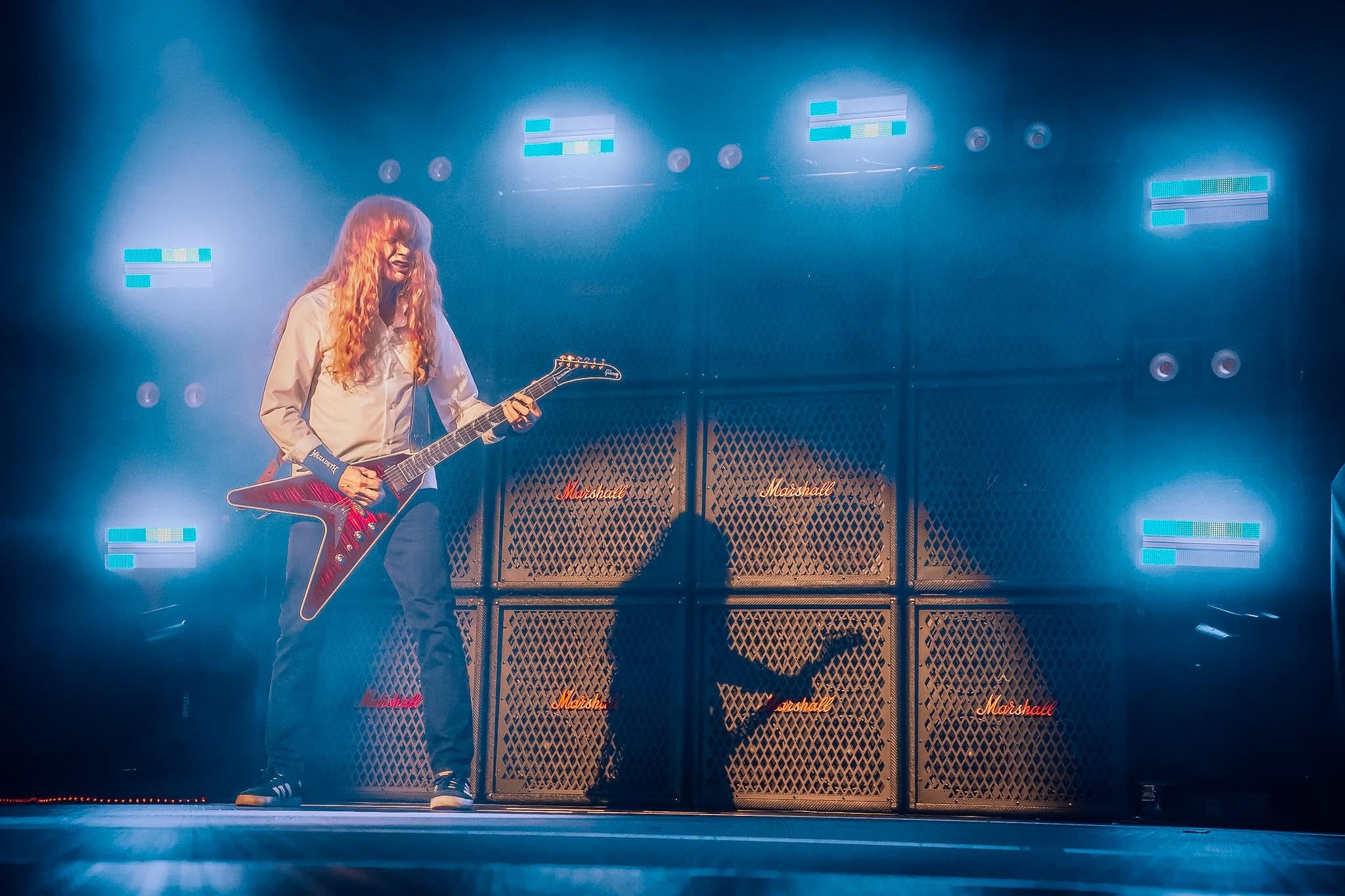 Megadeth, el 26 de abril de 2026, en el Movistar Arena de Bogotá