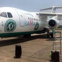 Avión en el que se estrelló Chapecoense.