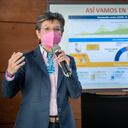 Claudia López, alcaldesa de Bogotá, señala que los modelos epidemiológicos indican que no se presentaría un cuarto pico de contagios covid en la capital.
