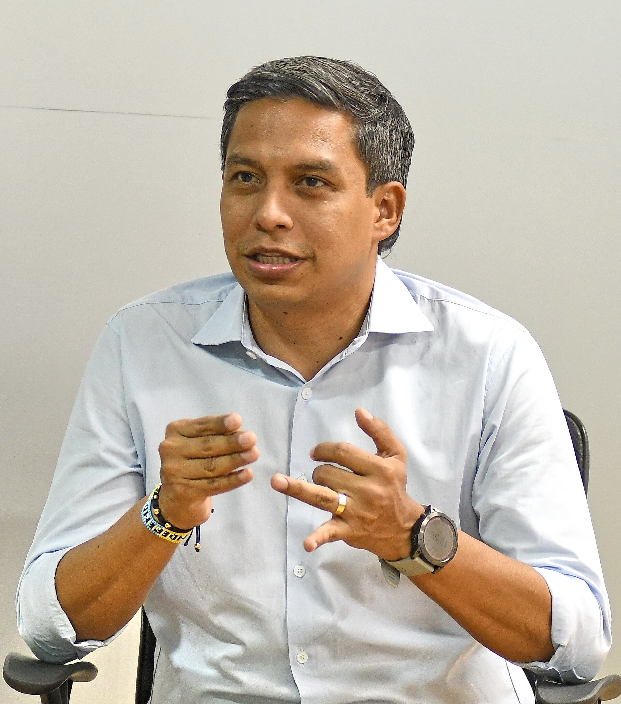 Deninson Mendoza candidato Alcaldia de Cali / Sep 22 de 2023 , Cali Valle