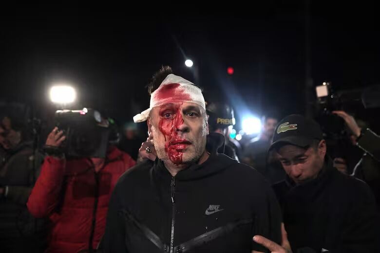 Cristian Mercatante resultó herido en el cierre de campaña de LLA.