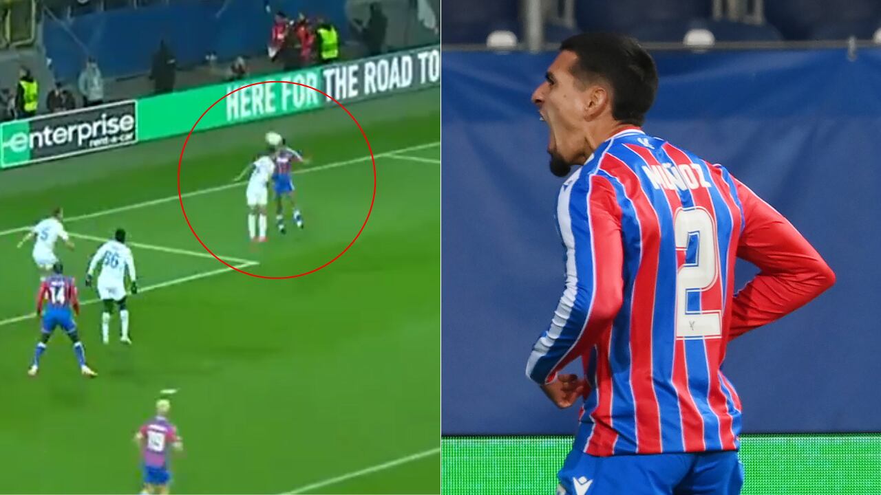 Daniel Muñoz se reportó con gol junto a Crystal Palace en la Conference League