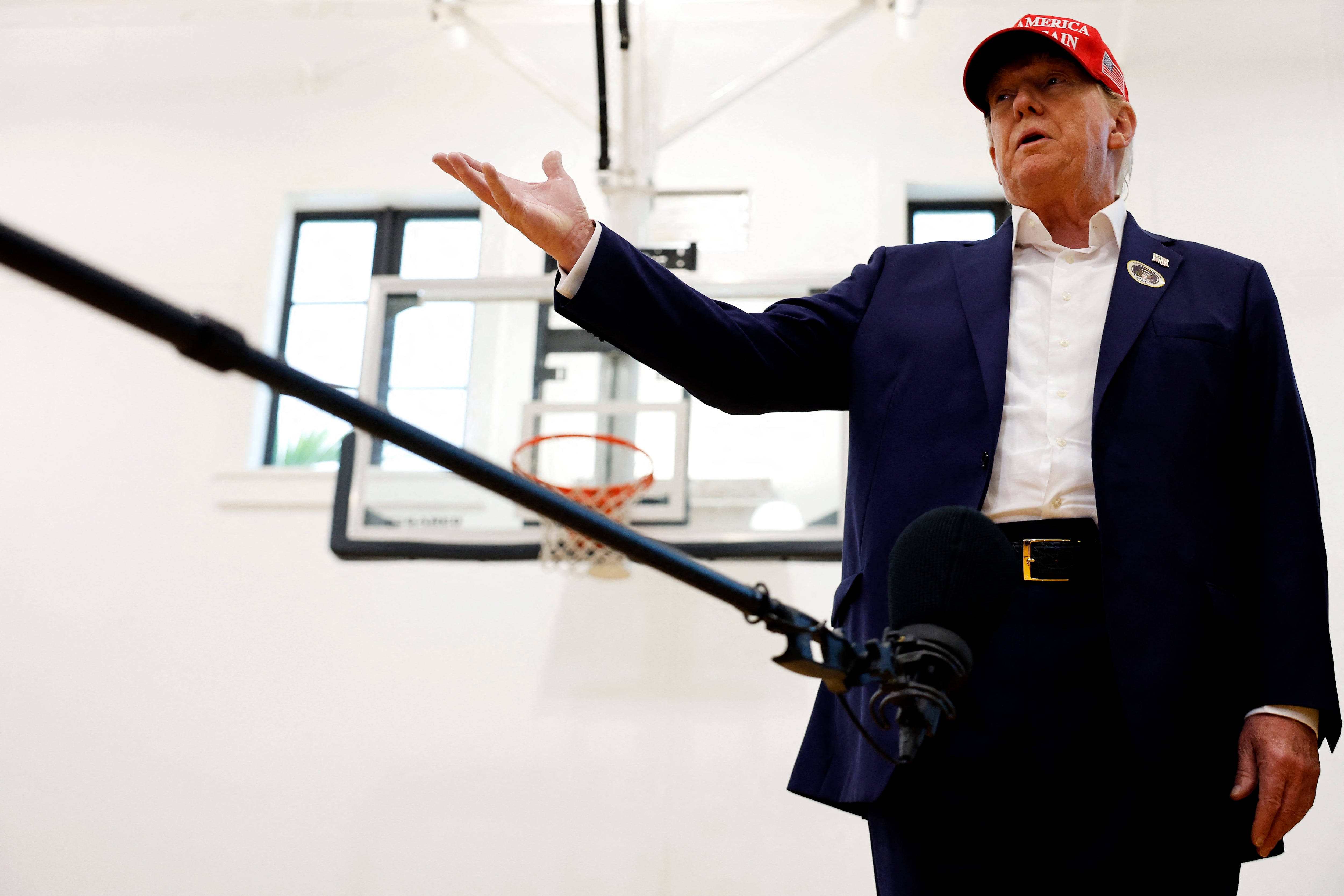 Donald Trump vota en la Florida