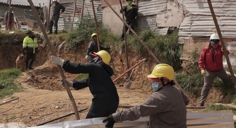 Imagen del desmonte realizado por las autoridades.