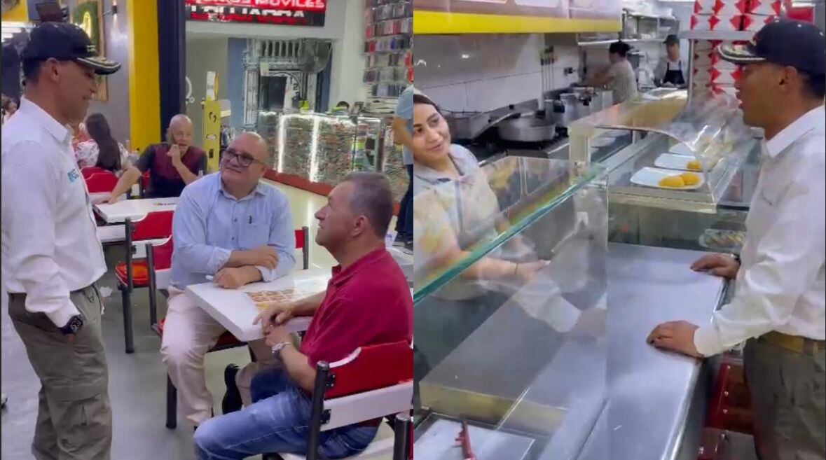 Pedro Sánchez, ministro de Defensa, se detuvo en la Alpujarra a comer pandebono.