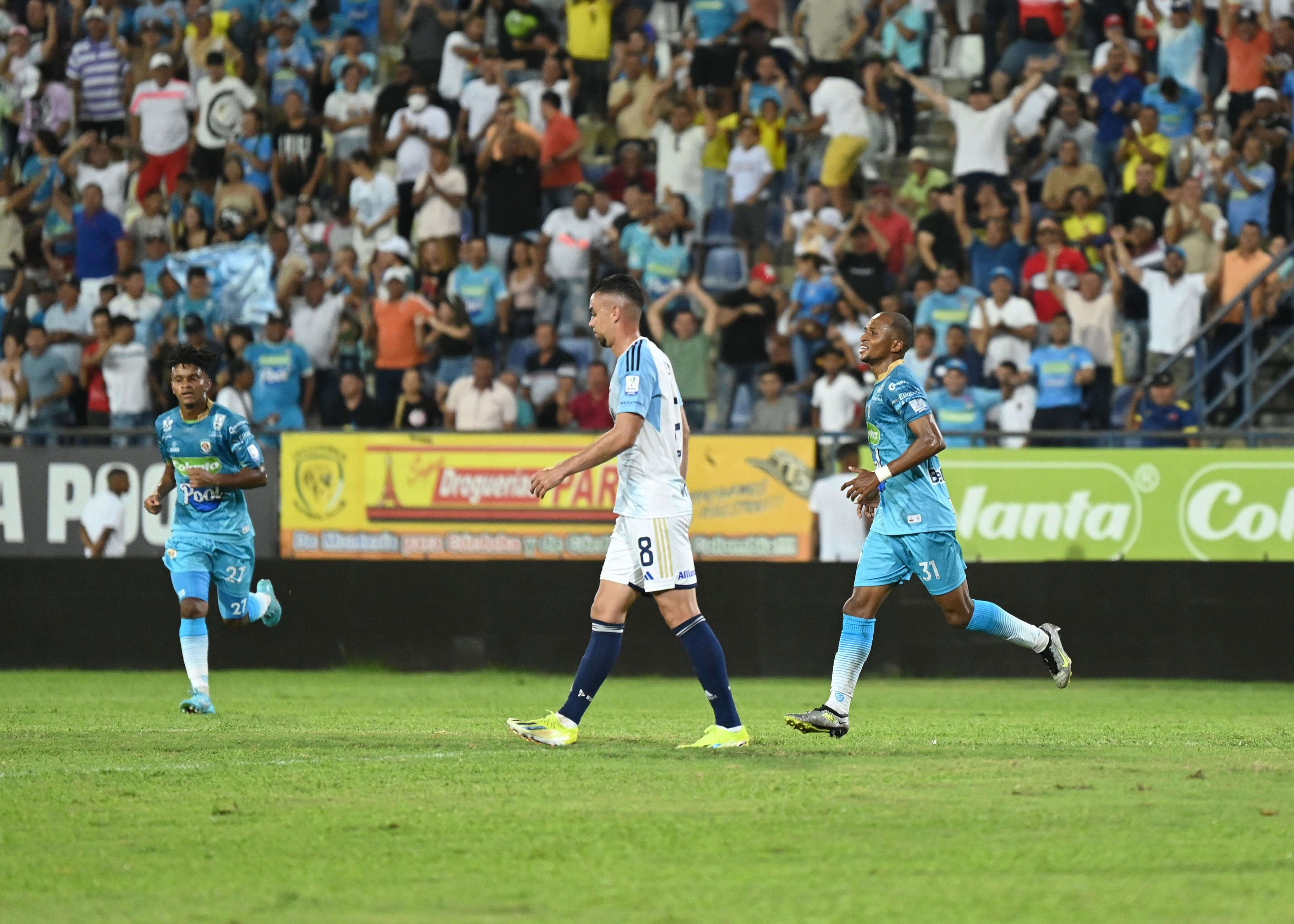 MONTERÍA. 10 de marzo de 2024. Jaguares de Córdoba se enfrenta a Millonarios por la fecha 11 de la Liga BetPlay 2024-I. El partido se desarrolla en el estadio Jaraguay. (Colprensa Andrés López).