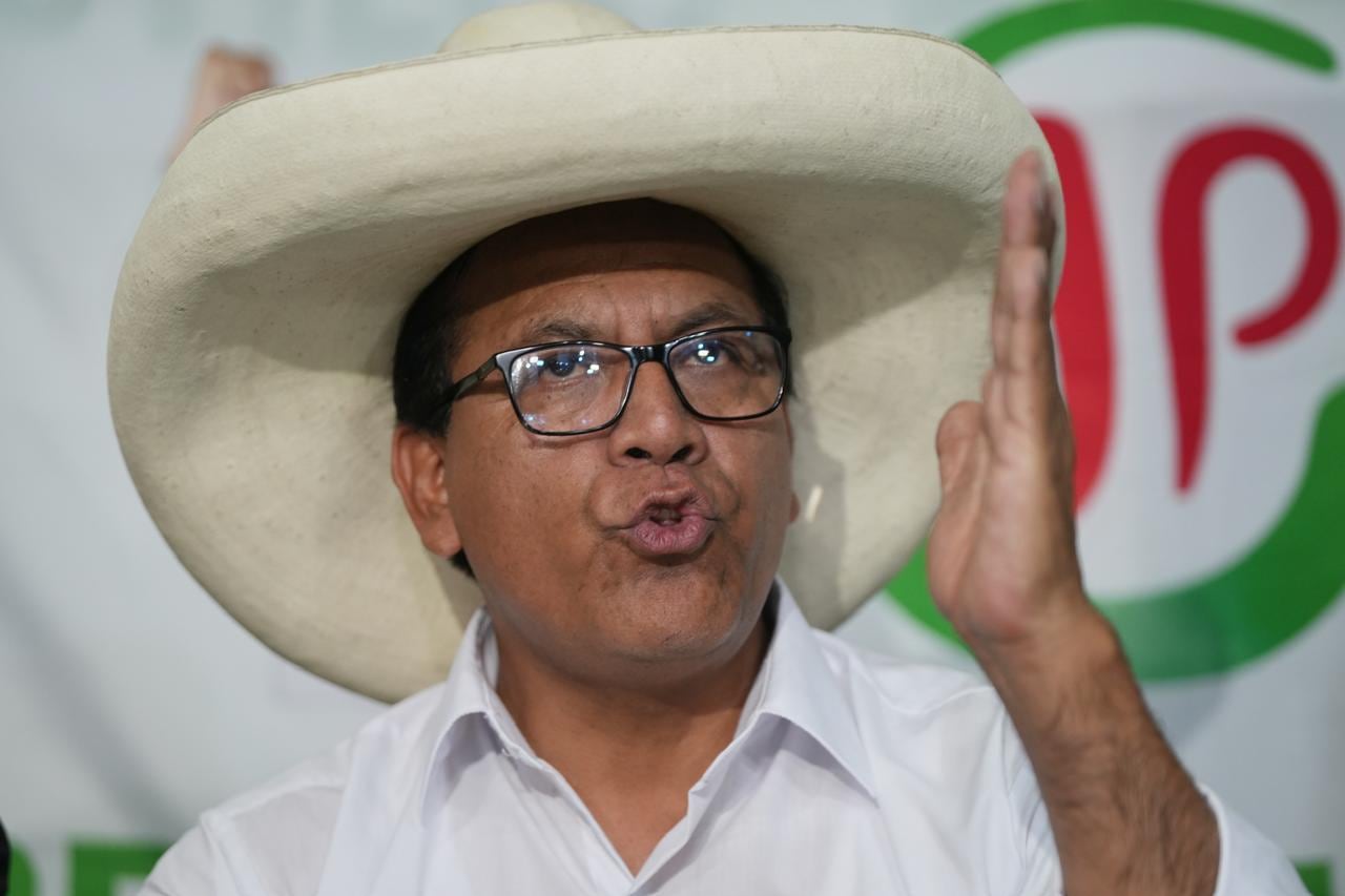 Roberto Sánchez, candidato a la presidencia de Perú