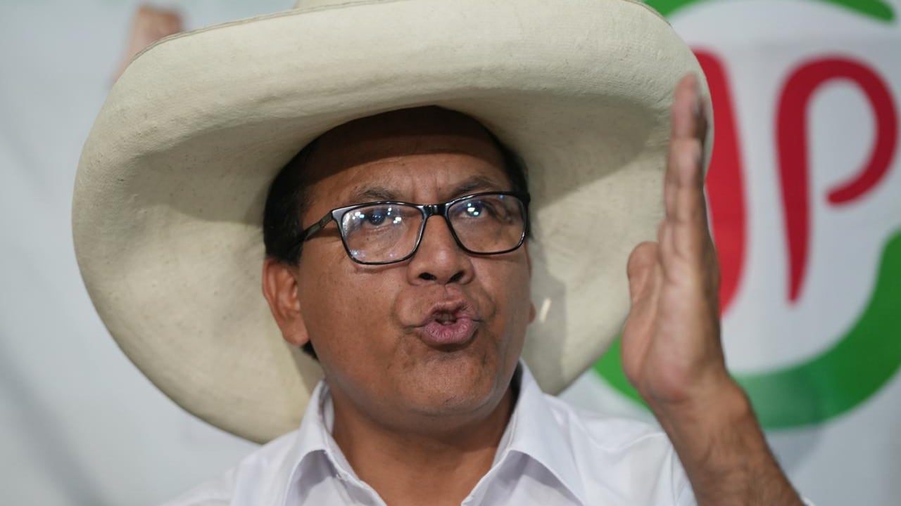 Roberto Sánchez, candidato a la presidencia de Perú.