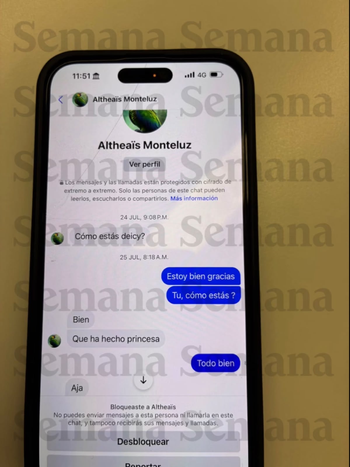 Chats Gustavo Petro y Deicy Jiménez