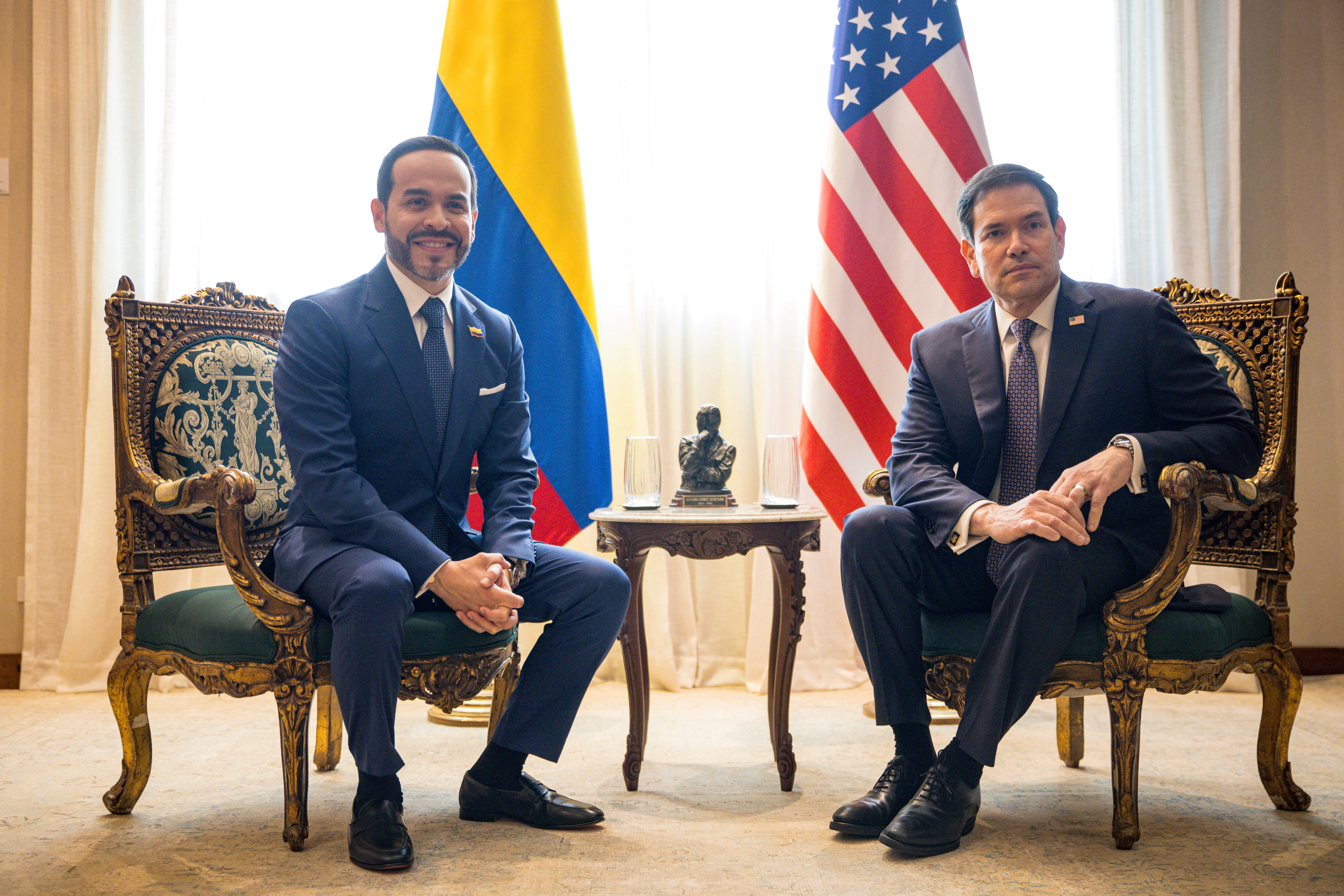Abelardo De La Espriella y Marco Rubio, secretario de Estado de Estados Unidos.