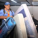 La cancha de Hockey Miguel Calero fue habilitada como albergue temporal.