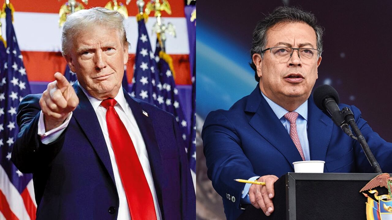 Donald Trump y Gustavo Petro