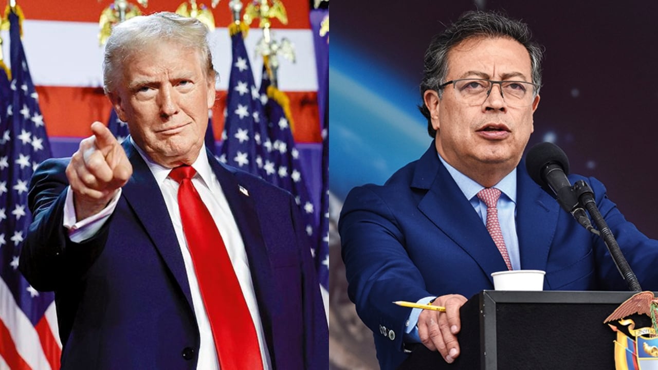 Donald Trump y Gustavo Petro
