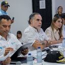 Pedro Sánchez, ministro de Defensa y Armando Benedetti, ministro del Interior.