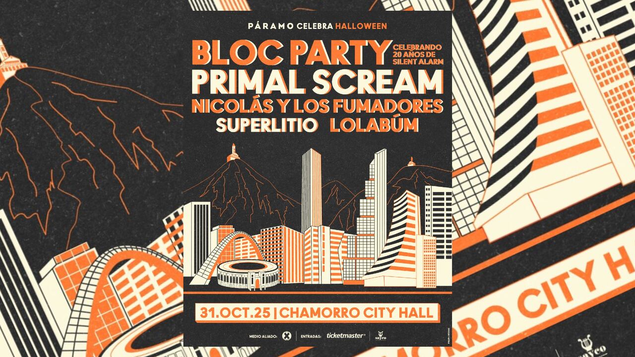 Bloc Party, Primal Scream, Superlitio, Nicolás y Los Fumadores y Lolabúm encabezan la gran celebración anual de Páramo Presenta.