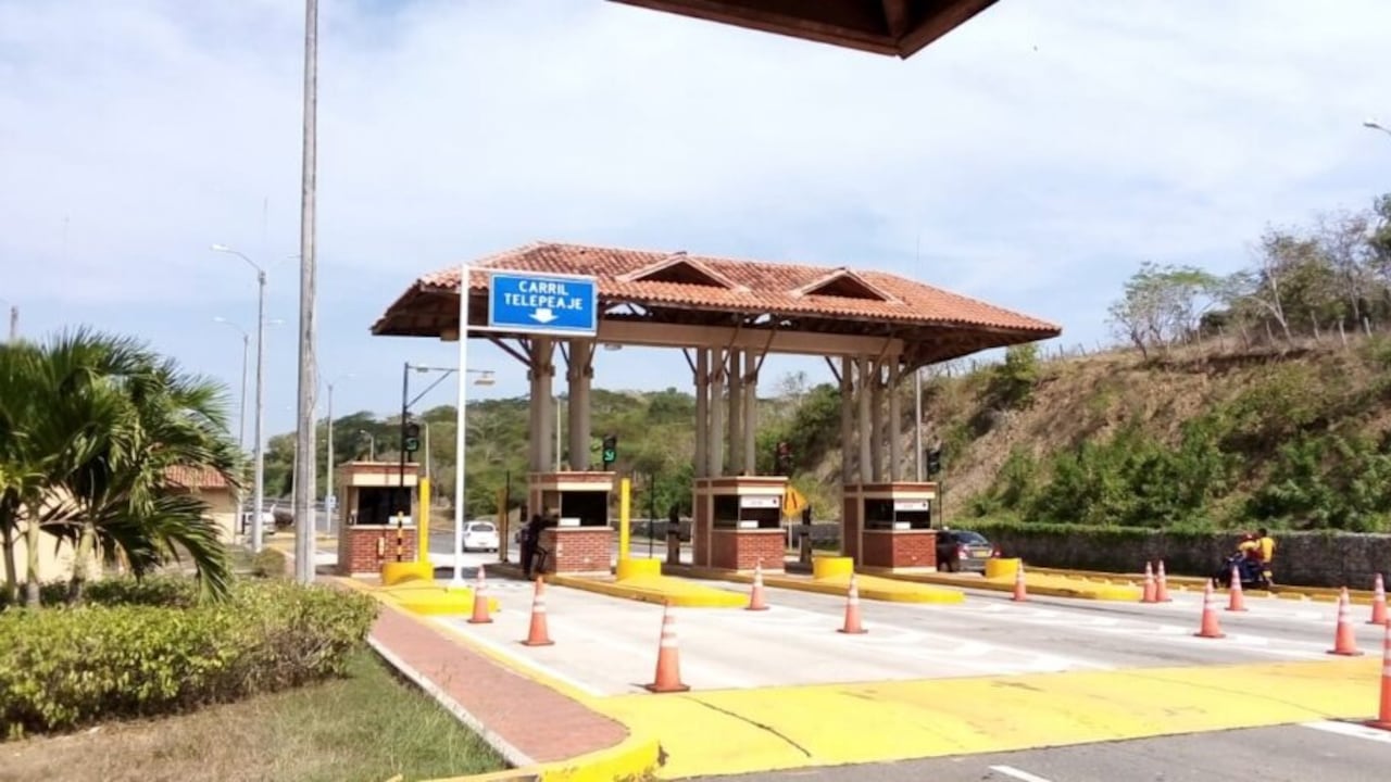 Peaje en la vía Cartagena - Barranquilla.