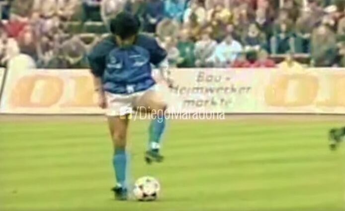 Cuando Maradona hizo el calentamiento más famoso de la historia