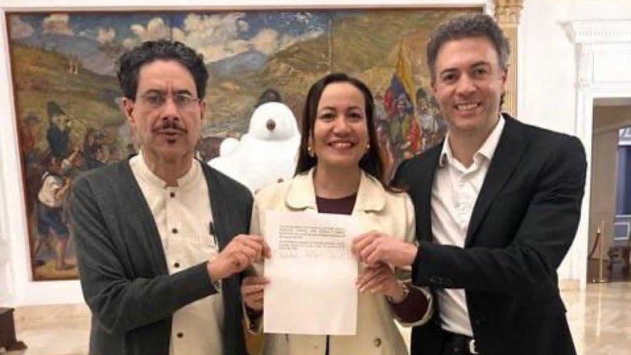 Iván Cepeda, Carolina Corcho y Daniel Quintero.