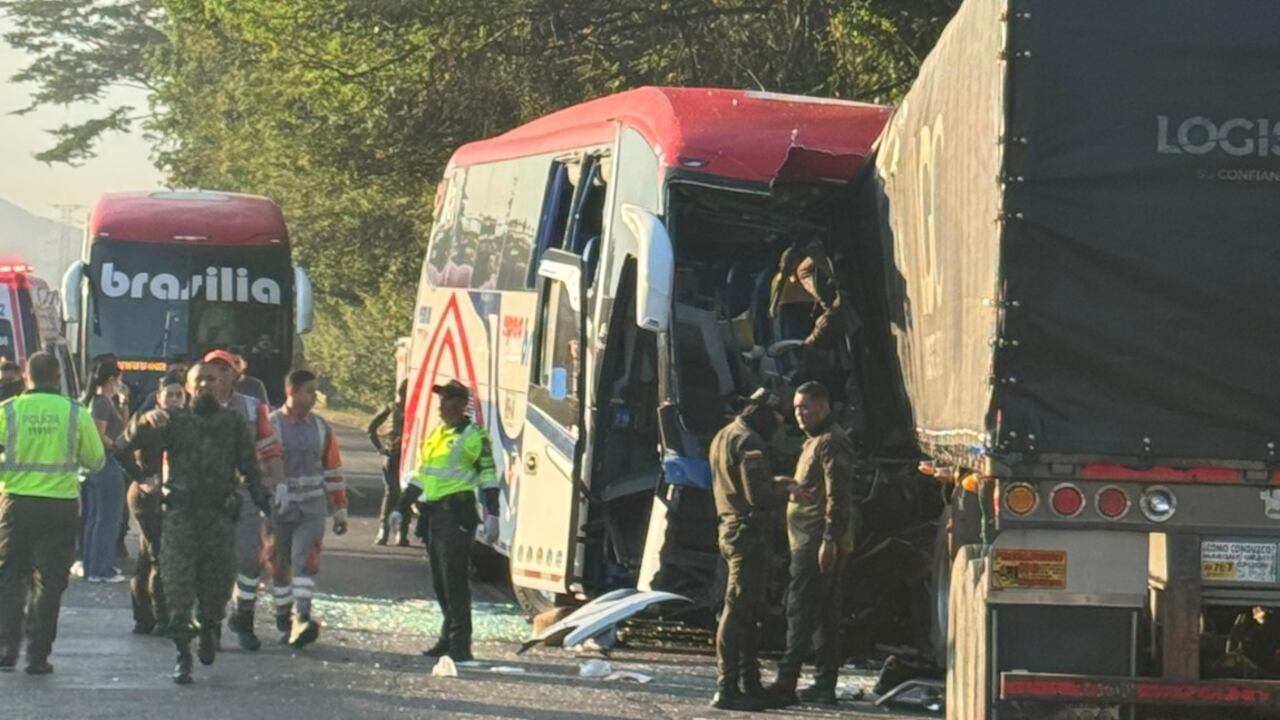 Sitio del accidente de tránsito en Magdalena.