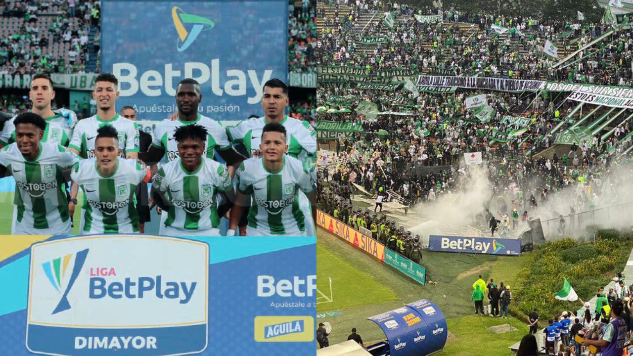 Atlético Nacional, Los del Sur. Foto: Dimayor//Twitter @BlogVerdolaga