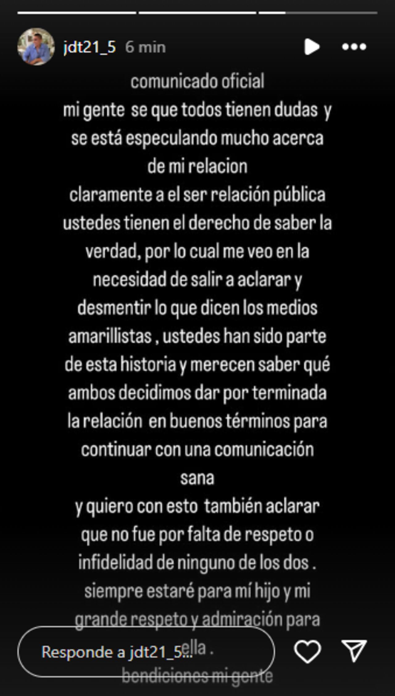 Juan David Tejada compartió las razones por las que terminó con Aida Victoria Merlano.