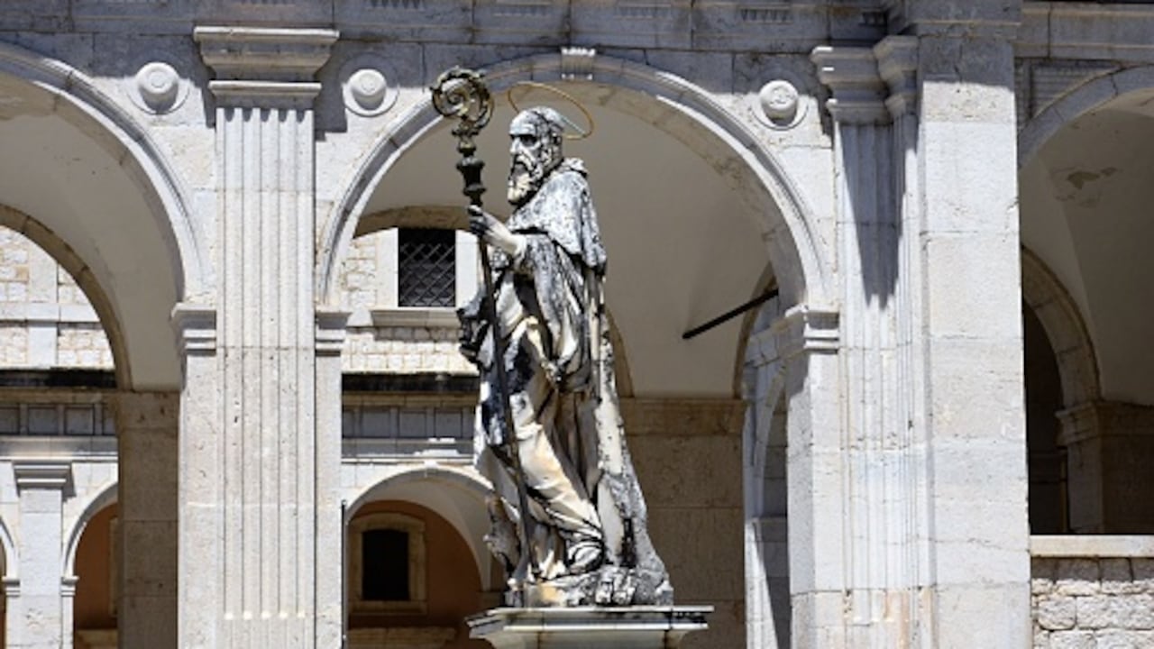 El santo que nació en Nursia, en Italia.