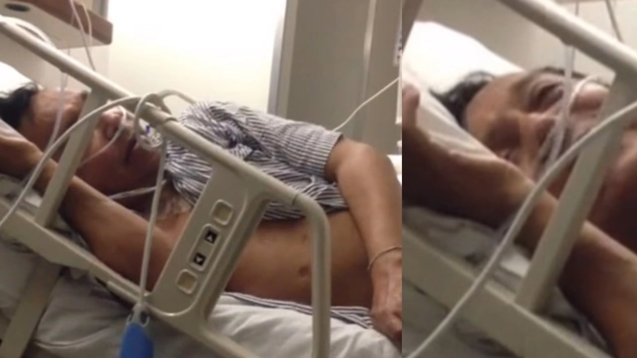 Revelan video inédito de Diomedes Díaz durante una de sus hospitalizaciones.