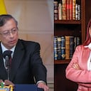 Gustavo Petro y Gloria Elena Arizabaleta, excongresista.