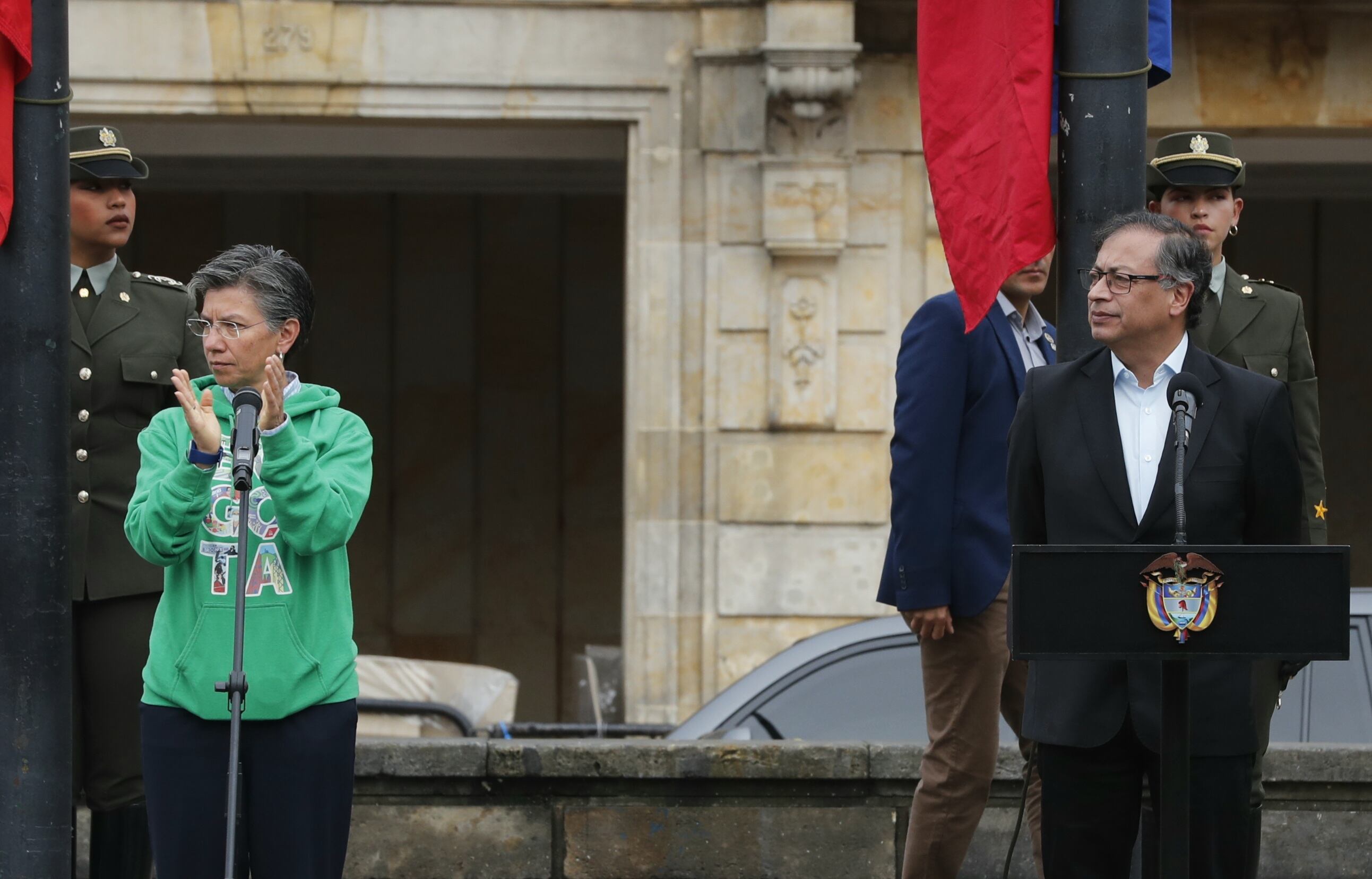 Presidente Gustavo petro y Alcaldesa Claudia López