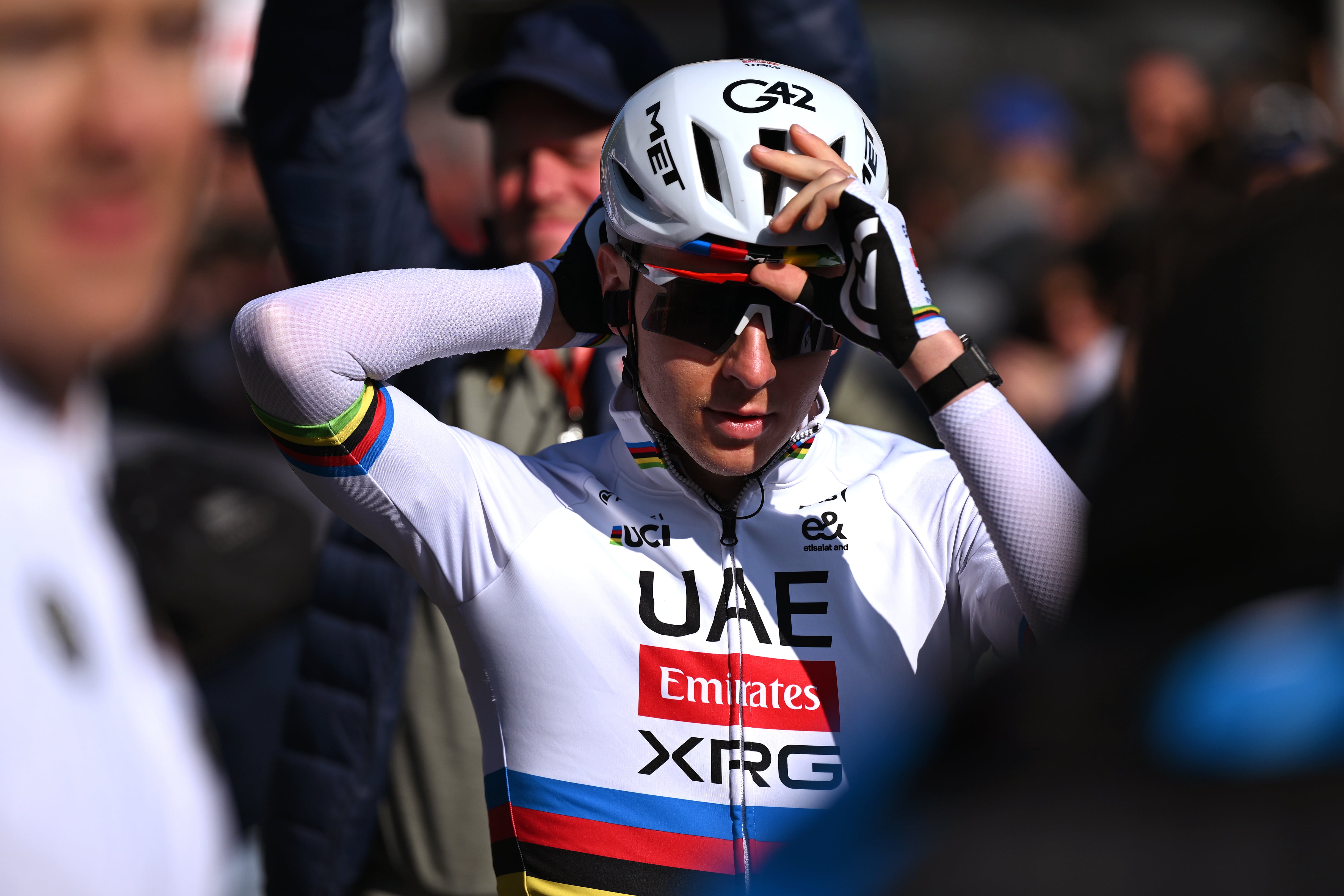 Tadej Pogacar durante la Lieja-Bastoña-Lieja.