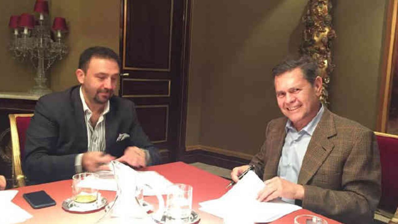 Marcos Malo, presidente de Neocorp, y el empresario colombiano Carlos Mattos.