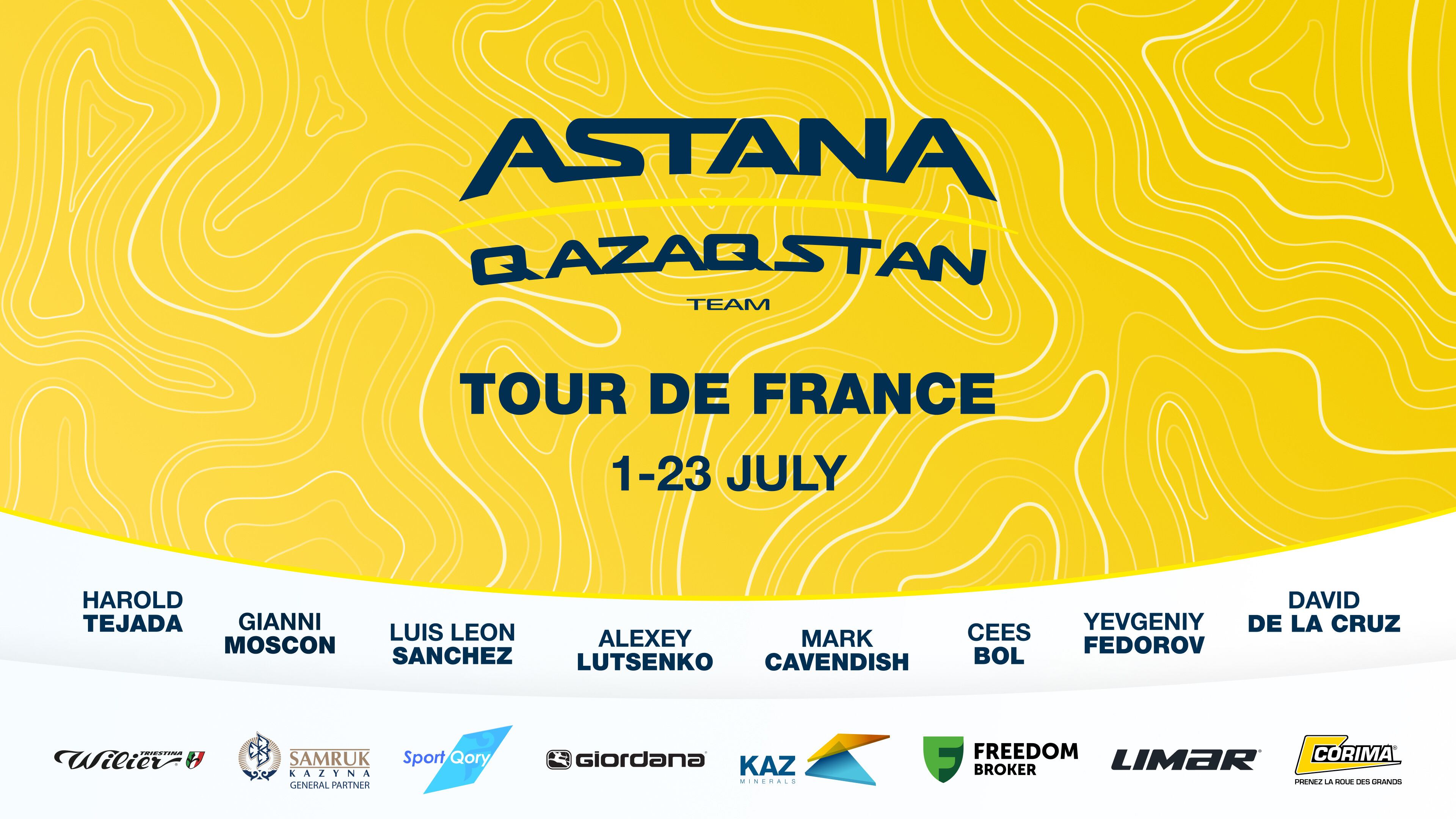 Astana presentó su nómina para el Tour de Francia 2023