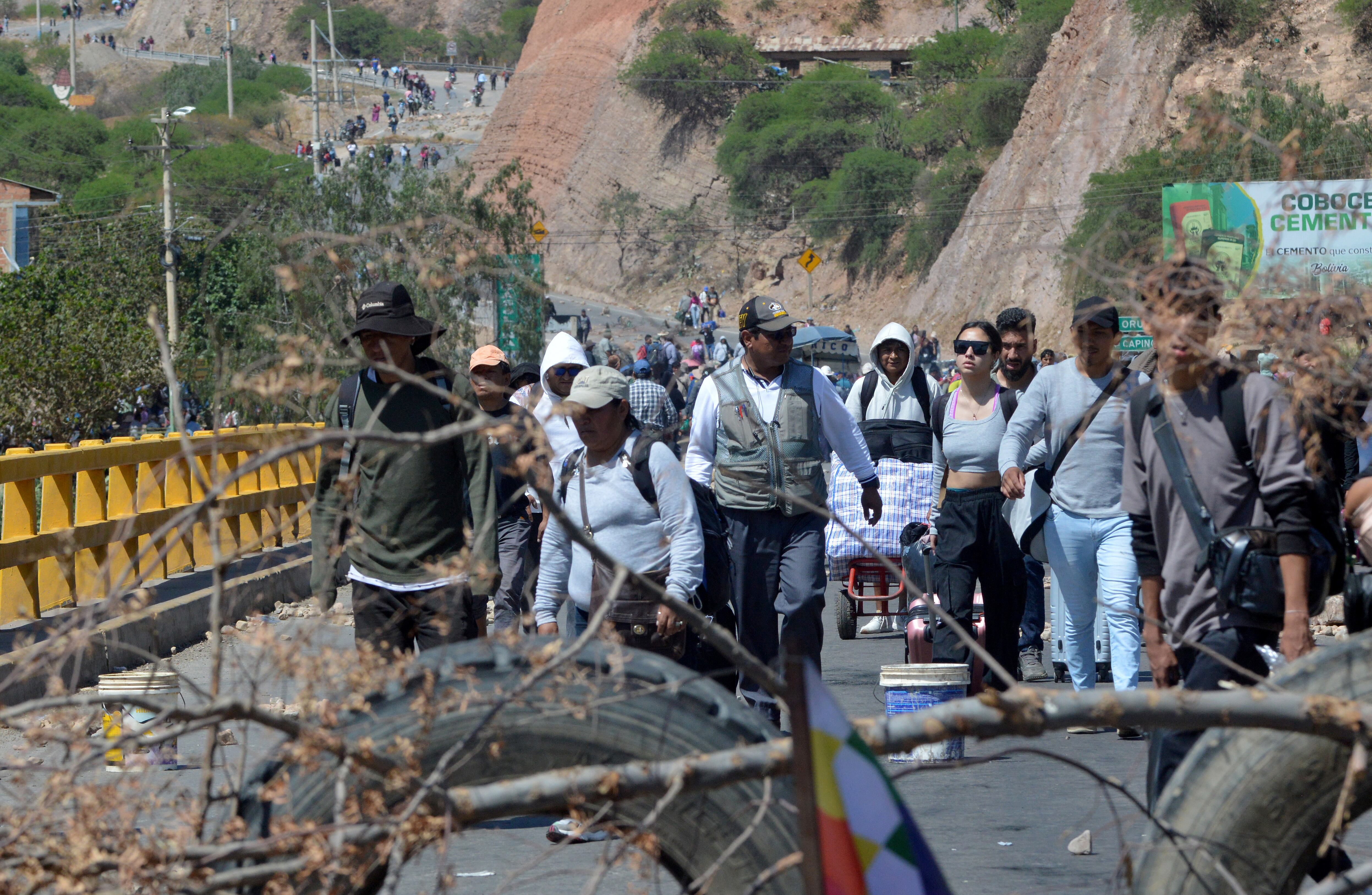 Bloqueos en Bolivia a favor de Evo Morales